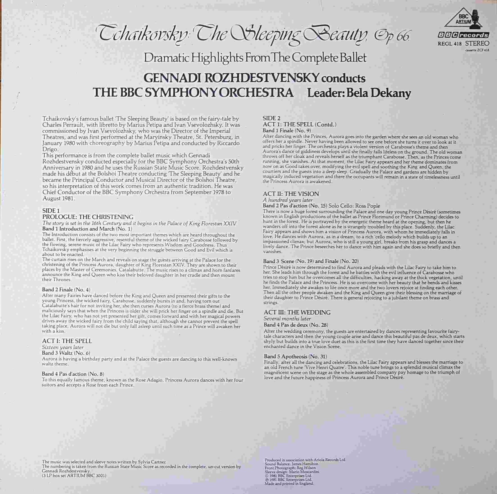 Back cover of REGL 418